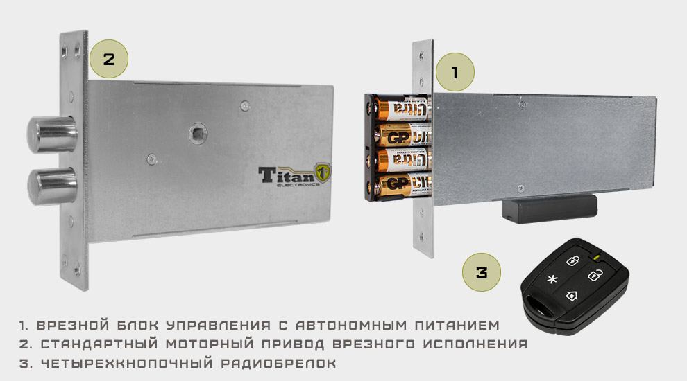 Замок невидимка ТИТАН-BATTERY INTERNAL 2 Замок невидимка ТИТАН-BATTERY INTERNAL 2